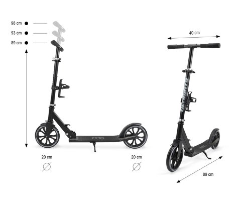 Milly Mally MMX Scooter Ultimate Black