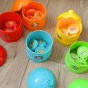 WOOPIE Tęczowe Pojemniki Nauka Liczenia Sorter Kolorów Zabawka Edukacyjna