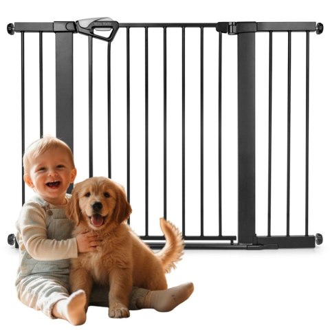 MILLY MALLY 6984 Bramka zabezpieczająca - barierka na schody z rozszerzeniami Guardy 118 black
