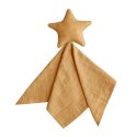Mushie MU2190332 Kocyk Przytulanka Lovey Star Fall Yellow