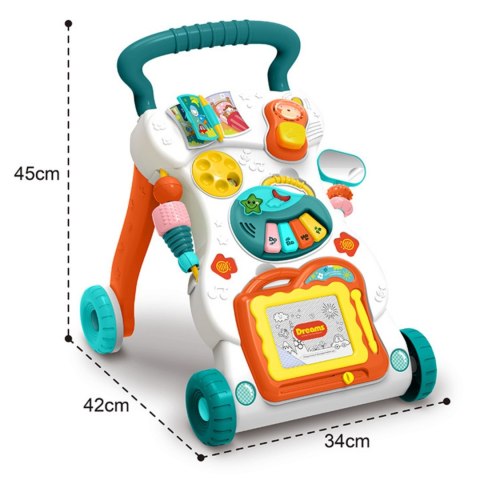 WOOPIE BABY Grający Chodzik z Znikopisem