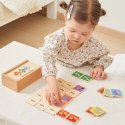 Viga Drewniana Gra Pamięciowa Memo Zwierzątka Edukacyjna Dzieci 3+