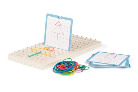 BS Toys, Drewniana tablica manipulacyjna Geoplan dla dwojga
