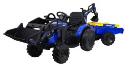 Pojazd Traktor Z Przyczepą 720-T Niebieski