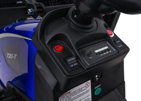 Pojazd Traktor Z Przyczepą 720-T Niebieski
