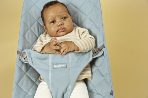 BABYBJORN - leżaczek BLISS COTTON, Turkusowy