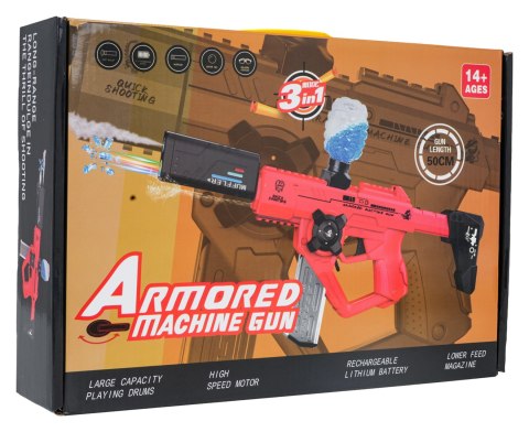 Pistolet na Kulki Wodne Żelowe Biały z Funkcją Dymu