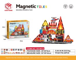 Zestaw Klocków Magnetycznych Straż Pożarna 32el.