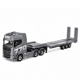 Ciężarówka Scania 770S Z Naczepą Zdalnie Sterowana RC Huina Srebrna 1:18