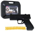 Czarny Pistolet Zabawkowy Metalowy na Kulki