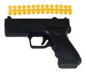 Czarny Pistolet Zabawkowy Metalowy na Kulki