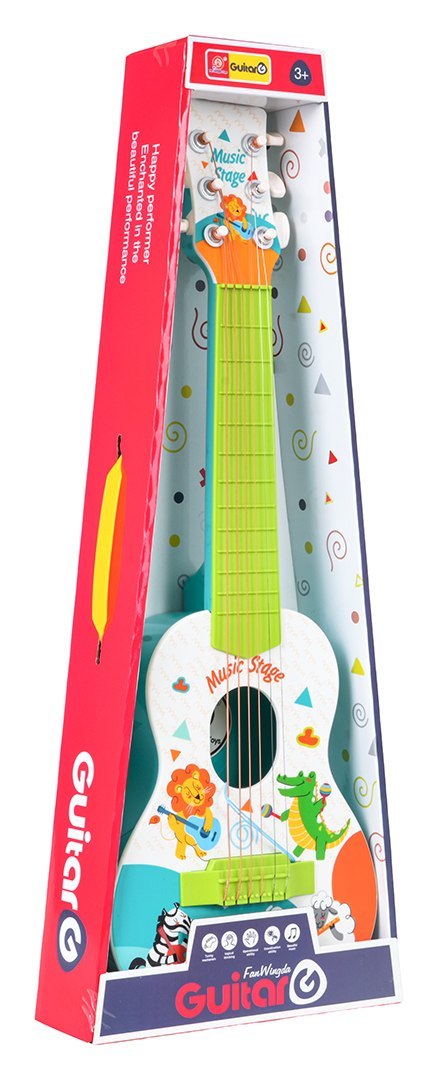 Gitara Dla Najmłodszych Zwierzątka Niebieska