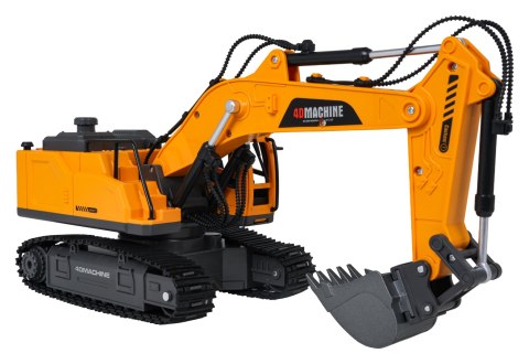 Koparka R/C z Funkcją Dymu, Świateł i Dźwięku Żółta
