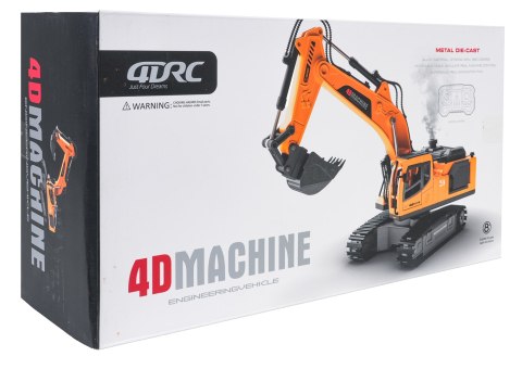 Koparka R/C z Funkcją Dymu, Świateł i Dźwięku Żółta