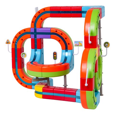 Magnetyczna Kolorowa Kolejka 135el.