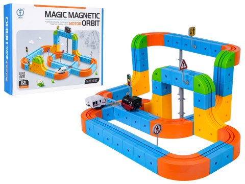 Magnetyczny Kolorowy Tor 101el.