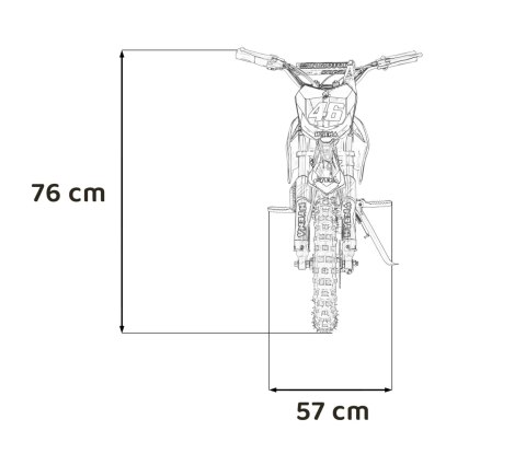 Pojazd Motor RENEGADE 50R-E Czerwony