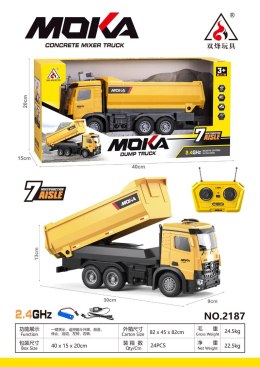 Pojazdy Budowlane Wywrotka z Kiprem Żółta R/C