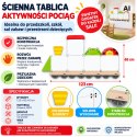 VIGA System Tablic Edukacyjnych Pociąg Zwierzątka Certyfikat FSC