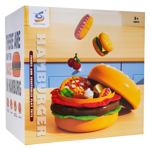 Zestaw Fast Food + Akcesoria w Hamburgerze