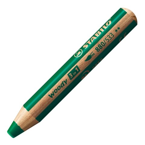 Kredka STABILO Woody 3w1 Ciemnozielona