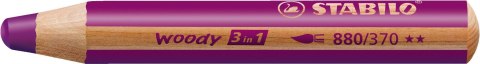 Kredka STABILO Woody 3w1 Purpurowa