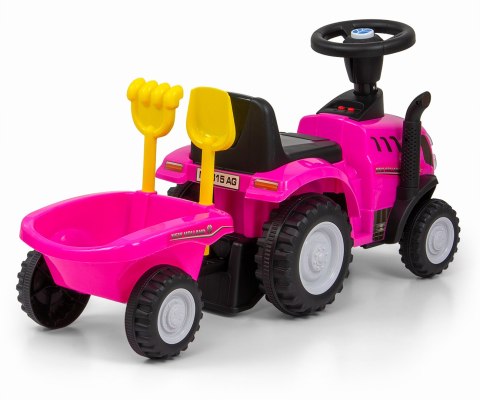 Milly Mally Pojazd NEW HOLLAND T7 TRAKTOR Pink