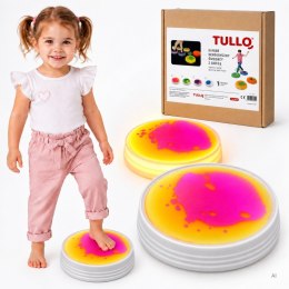 TULLO 719 Kamień sensoryczny świecący z cieczą różowo/żółty 1 szt