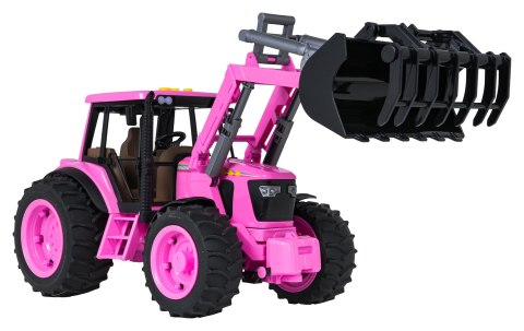 Traktor Różowy 1:16 z Funkcją Świateł i Dźwięku