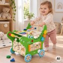VIGA Drewniany Pchacz Edukacyjny Krokodylek 12w1