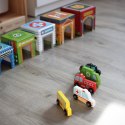 WOOPIE GREEN Układanka Sorter Kostki Miasto Pojazdy w Pudełkach + Figurki 10 el.