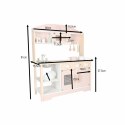 Kuchnia dla dzieci drewniana MDF MODERN CLASSIC akcesoria 81cm różowa