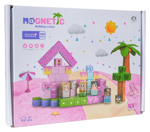 Zestaw Kostek Magnetycznych, Klocki Magnetyczne 100el.