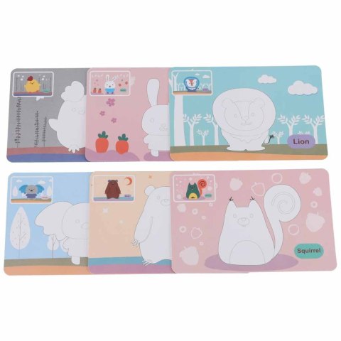 Zestaw do malowania piaskiem piaskowe obrazki 3D zestaw leśne zwierzęta