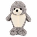 Pluszowa Foka Przytulanka Maskotka Foczka Biało-Szara 30 cm