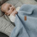 ZAFFIRO Koc bawełniany OSLO 75x100cm baby blue
