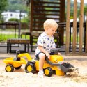 FALK Jeździk Traktor Komatsu z Łyżką Koparką i Przyczepą od 1-3 Lat