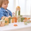 VIGA PolarB Drewniane Klocki Bloki Montessori Zwierzęta 50 el.