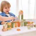 VIGA PolarB Drewniane Klocki Bloki Montessori Zwierzęta 50 el.