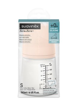 SUAVINEX 1101 Butelka antykolkowa Zero Zero 180 ml, przepływ wolny S - wersja Fair