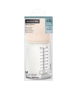 SUAVINEX 0005 Butelka antykolkowa Zero Zero 270 ml, przepływ średni M - wersja Fair