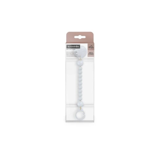 SUAVINEX 6462 Silikonowy klips do smoczka Jasnoniebieski Colour Essence