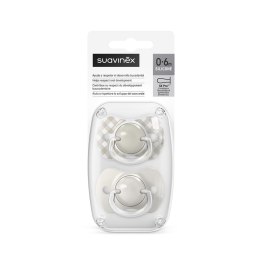 SUAVINEX 4261 Smoczek fizjologiczny SX Pro 0-6 m Beżowy Wild&Free 2szt.