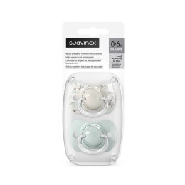 SUAVINEX 4254 Smoczek fizjologiczny SX Pro 0-6m Miętowy Birdies 2szt.