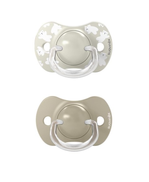 SUAVINEX 4322 Smoczek fizjologiczny SX Pro 6-18m Beżowy Wild&Free 2szt.