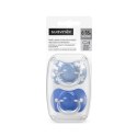 SUAVINEX 4346 Smoczek fizjologiczny SX Pro 6-18m Niebieski Wild&Free 2szt.