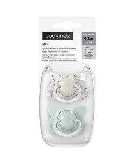 SUAVINEX 4629 Smoczek fizjologiczny SX Pro Mini 0-2 m Miętowy Birdies 2szt.