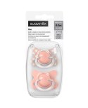 SUAVINEX 4643 Smoczek fizjologiczny SX Pro Mini 0-2 m Różowy Wild&Free 2szt.