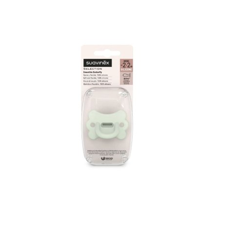 SUAVINEX 9761 Smoczek fizjologiczny SX Pro Motylek MINI (-2/+2) Zielony Colour Essence 2szt.