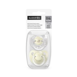 SUAVINEX 4421 Smoczek anatomiczny SX Pro 0-6m Waniliowy Birdies 2szt.